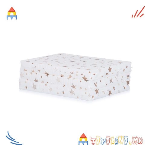 Преклопен Душек White Beige Stars – Chipolino