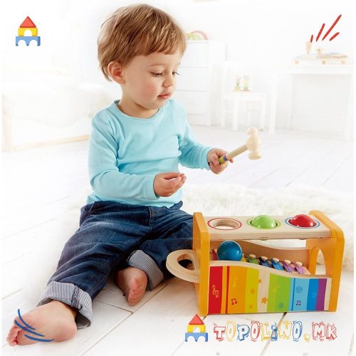Дрвена Играчка Ксилифон со Топчиња - Hape