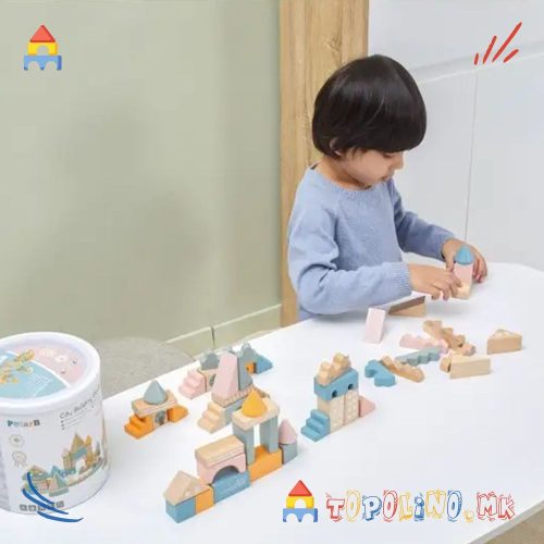 Дрвена  Играчка Коцки City Building - Polar B