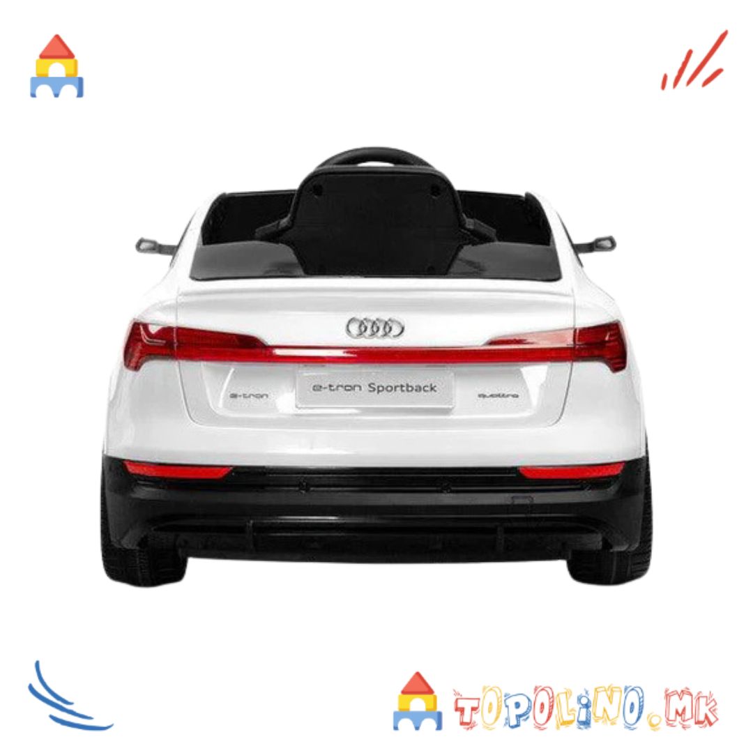 Автомобил на Акумулатор Audi E-Tron Sportback Бел - Image 3