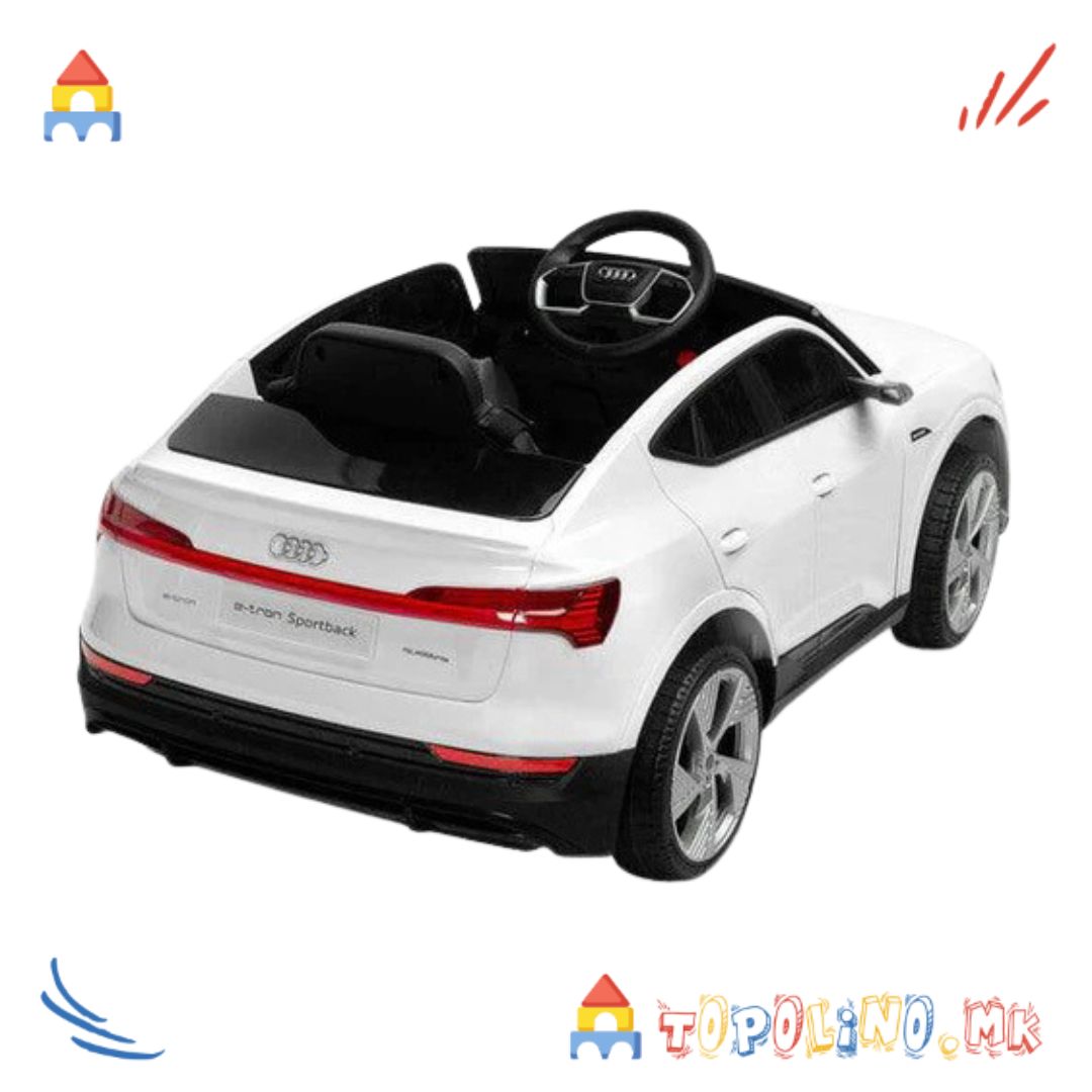 Автомобил на Акумулатор Audi E-Tron Sportback Бел - Image 5
