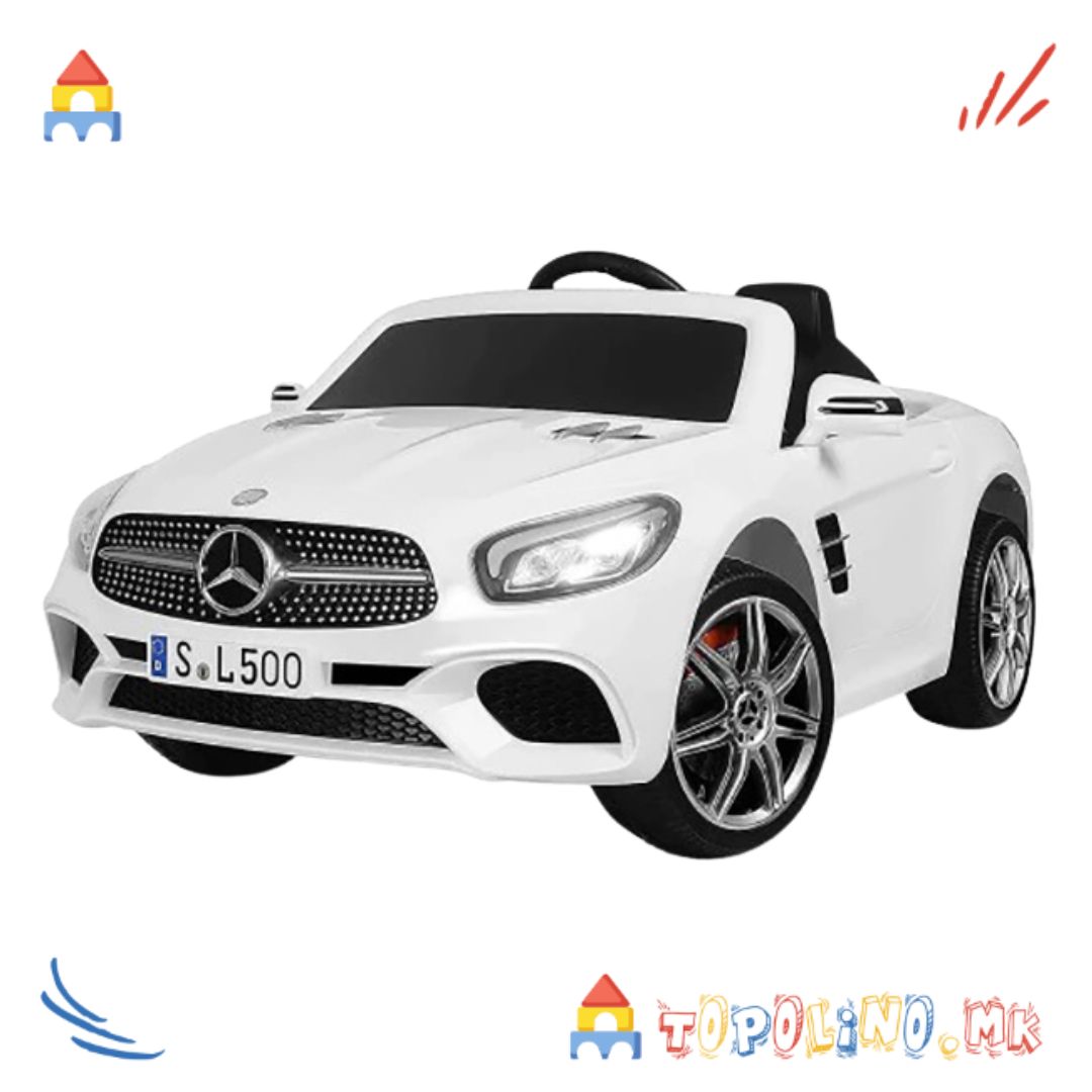 Автомобил на Акумулатор Mercedes SL500 Бел