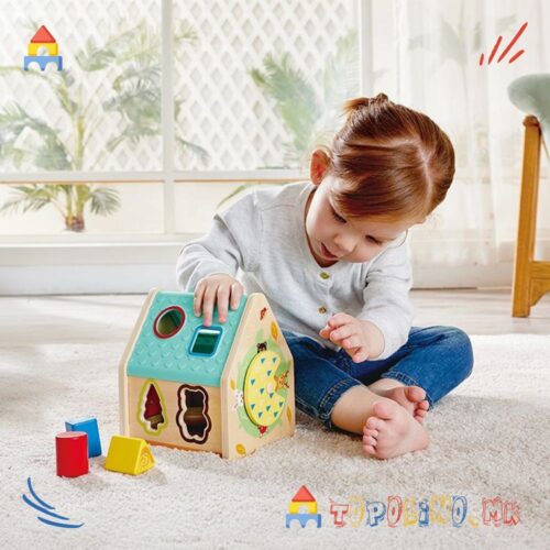 Дрвена Играчка Куќа Сортер - Hape