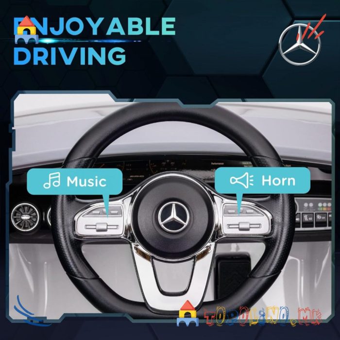 Автомобил на Акумулатор Mercedes CLA45 Бел - Image 3