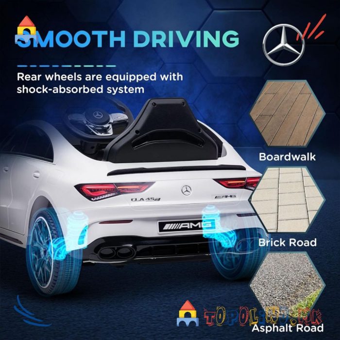 Автомобил на Акумулатор Mercedes CLA45 Бел - Image 5