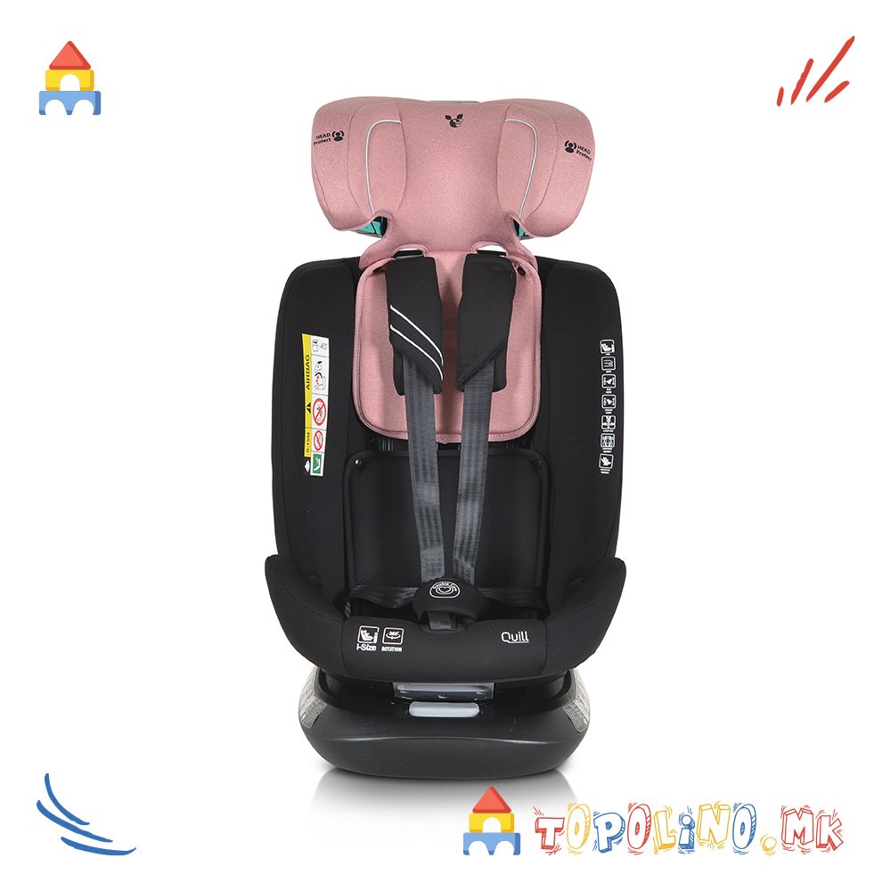 Седиште за Автомобил Quill I-Size Pink 40-150cm – Moni - Image 10