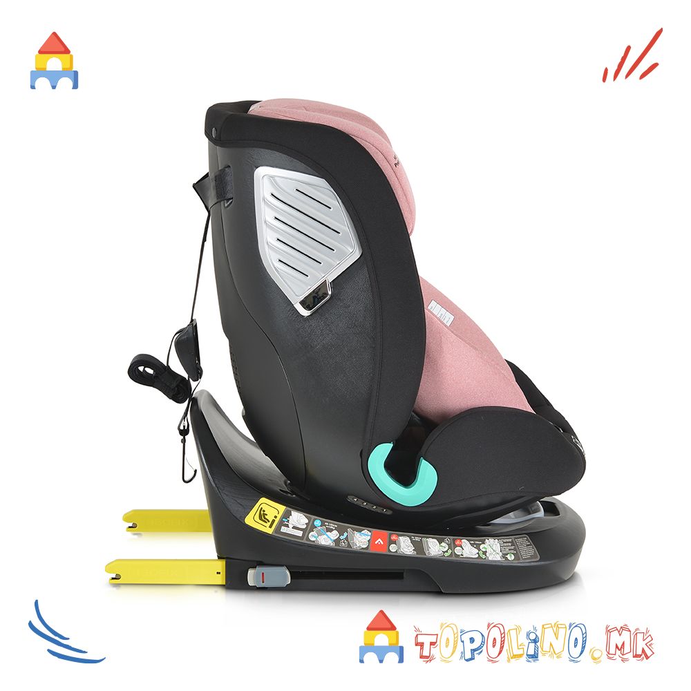 Седиште за Автомобил Quill I-Size Pink 40-150cm – Moni - Image 2