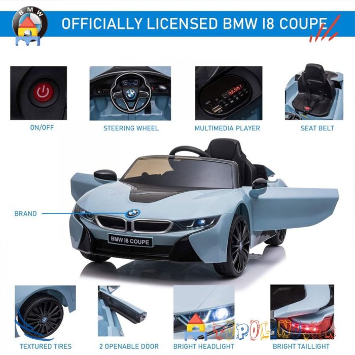 Автомобил на Акумулатор BMW I8 Син 6V - Image 8