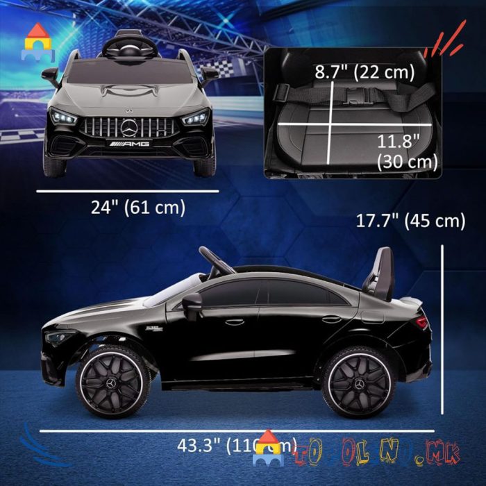 Автомобил на Акумулатор Mercedes CLA45 Црн 12V - Image 6