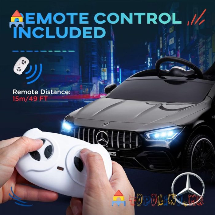 Автомобил на Акумулатор Mercedes CLA45 Црн 12V - Image 3