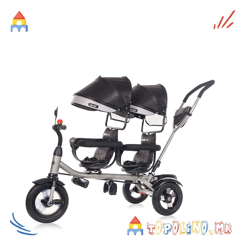 Трицикал за Близнаци 2 Play Obsidian Silver – Chipolino - Image 2