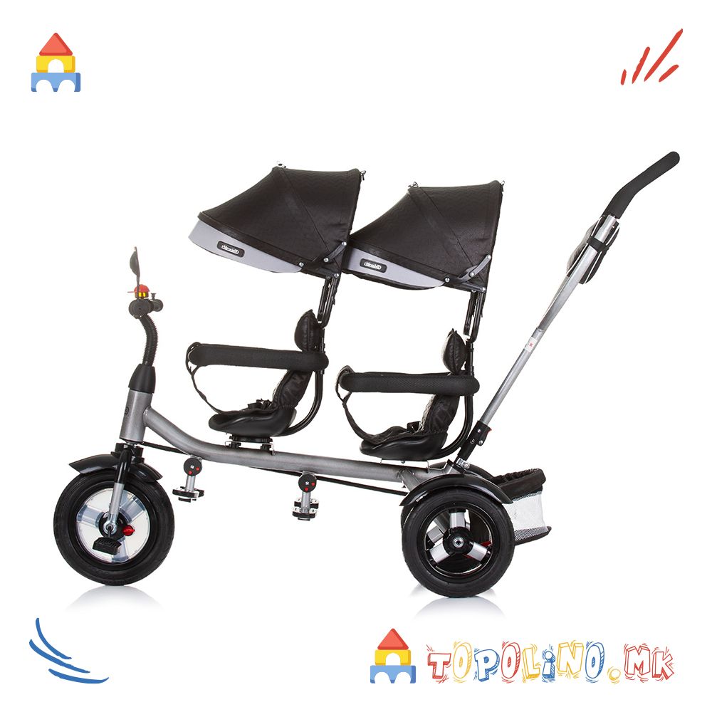 Трицикал за Близнаци 2 Play Obsidian Silver – Chipolino - Image 3