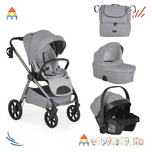 Количка Unique 3 во 1 Silver Cloud – Cangaroo