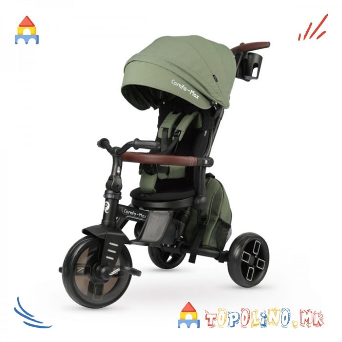 Трицикли Comfo Max 8 во 1 Green - QPlay
