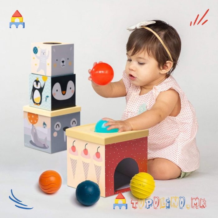 Едукативна Коцка Со Топчиња - Taf Toys - Image 3