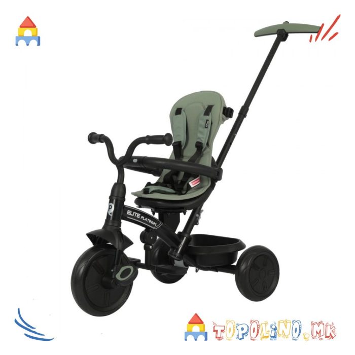 Трицикл Elite Platinum 6 во 1 Green - QPlay - Image 6