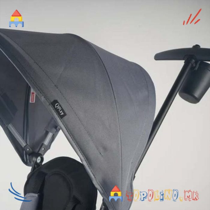 Трицикл Elite Platinum 8 во 1 Grey - QPlay - Image 11