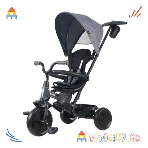 Трицикл Elite Platinum 8 во 1 Grey - QPlay