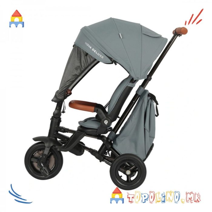 Трицикл Nova Deluxe 8 во 1 Grey - QPlay - Image 3