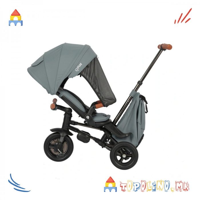 Трицикл Nova Deluxe 8 во 1 Grey - QPlay - Image 4