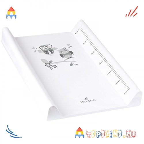Подлога За Преповивање 50cm X 70cm Owls White - Tega Baby