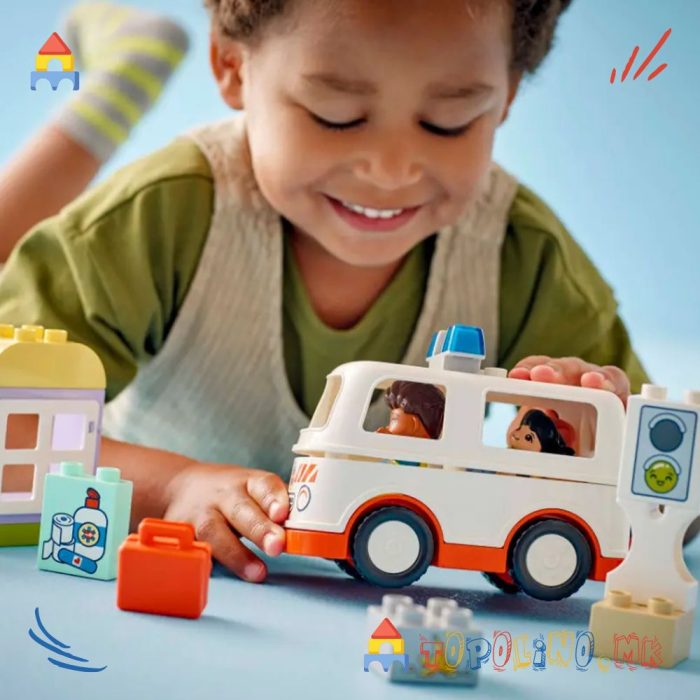 Ambulance & Driver Duplo - Lego - Image 7