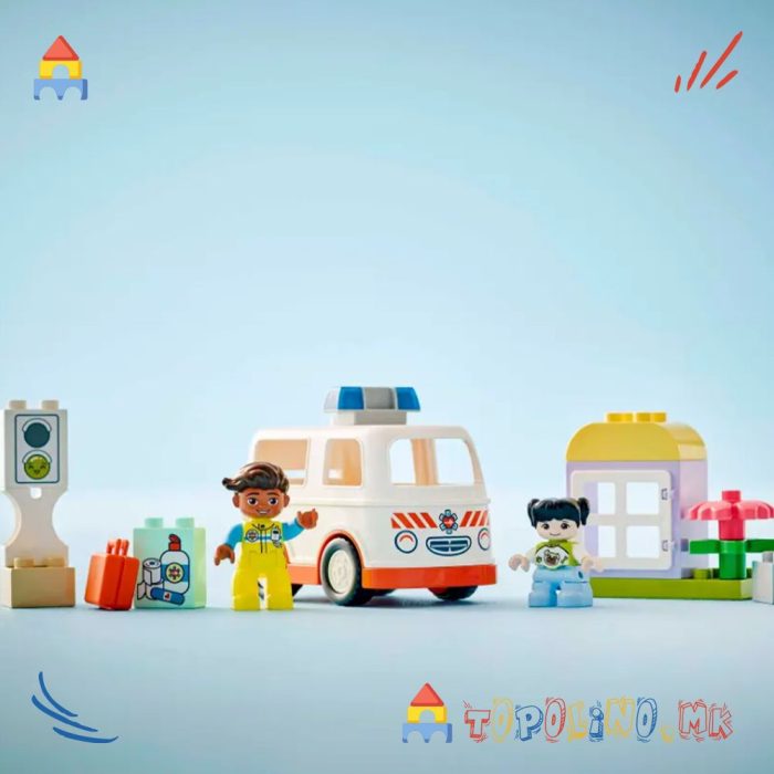 Ambulance & Driver Duplo - Lego - Image 6
