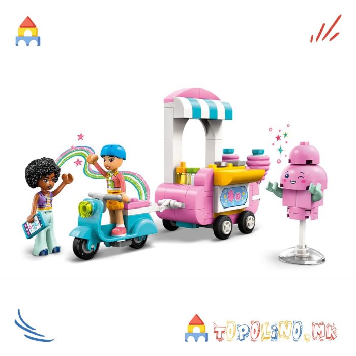 Cotton Candy Stand and Scooter Friends - Lego - Image 4
