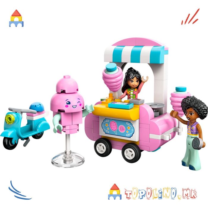 Cotton Candy Stand and Scooter Friends - Lego - Image 2