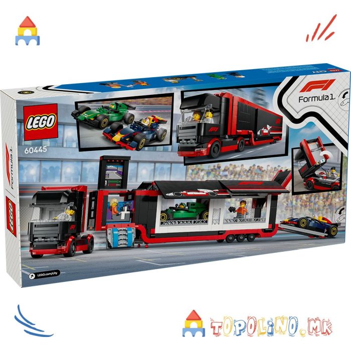 F1® Truck with RB20 & AMR24 F1® Cars City - Lego - Image 8