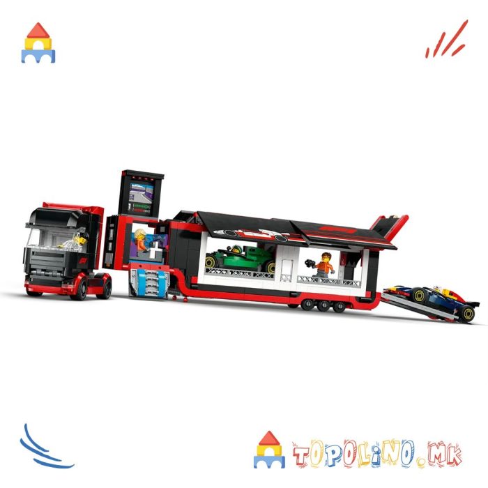 F1® Truck with RB20 & AMR24 F1® Cars City - Lego - Image 4