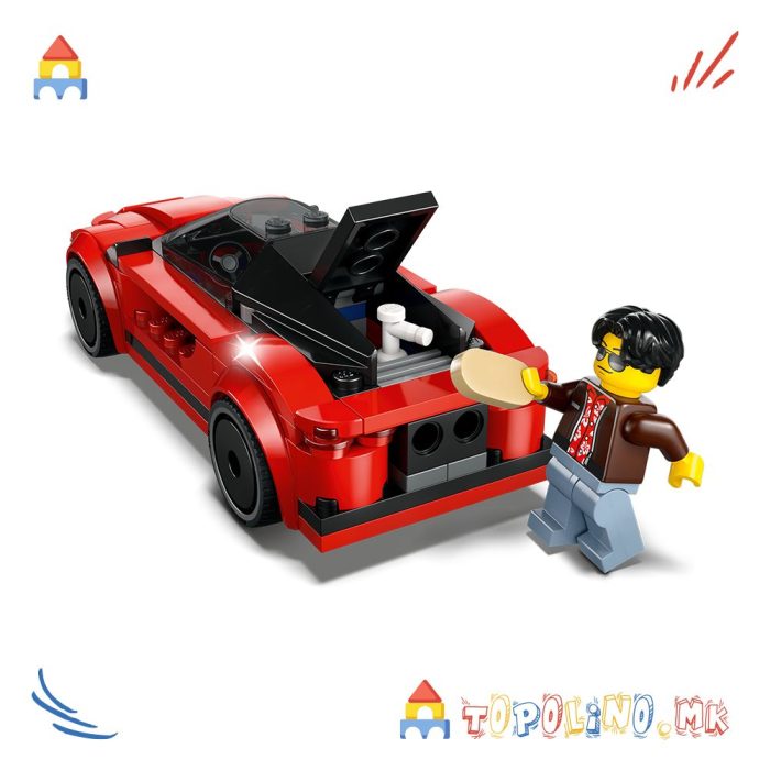 Red Sports Car City - Lego - Image 4