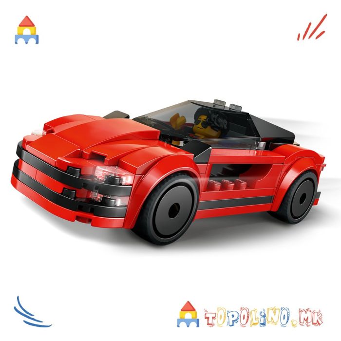 Red Sports Car City - Lego - Image 3