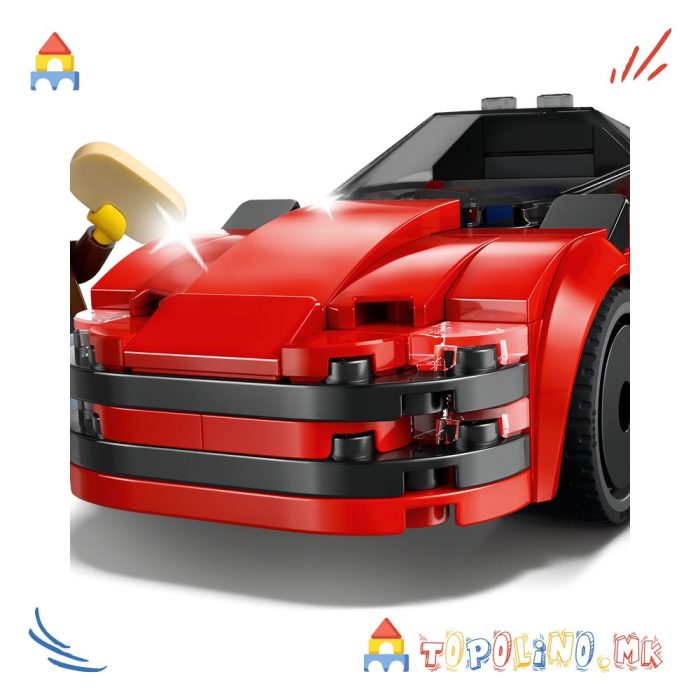 Red Sports Car City - Lego - Image 6