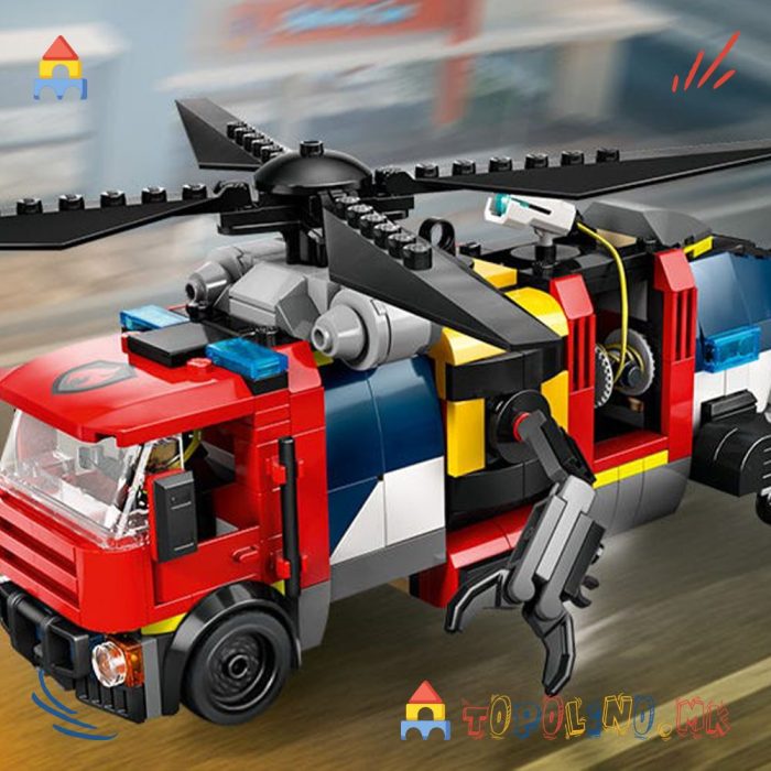 Helicopter, Fire Truck & Submarine Remix City - Lego - Image 10