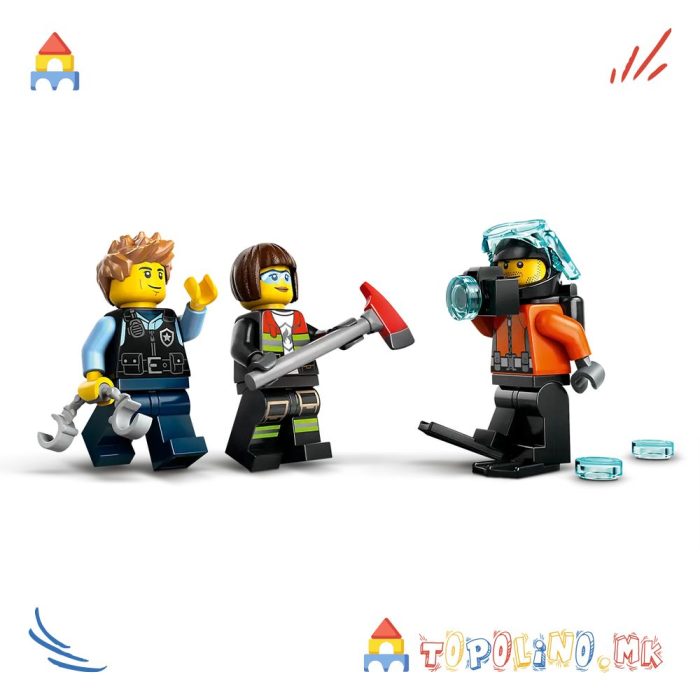 Helicopter, Fire Truck & Submarine Remix City - Lego - Image 6