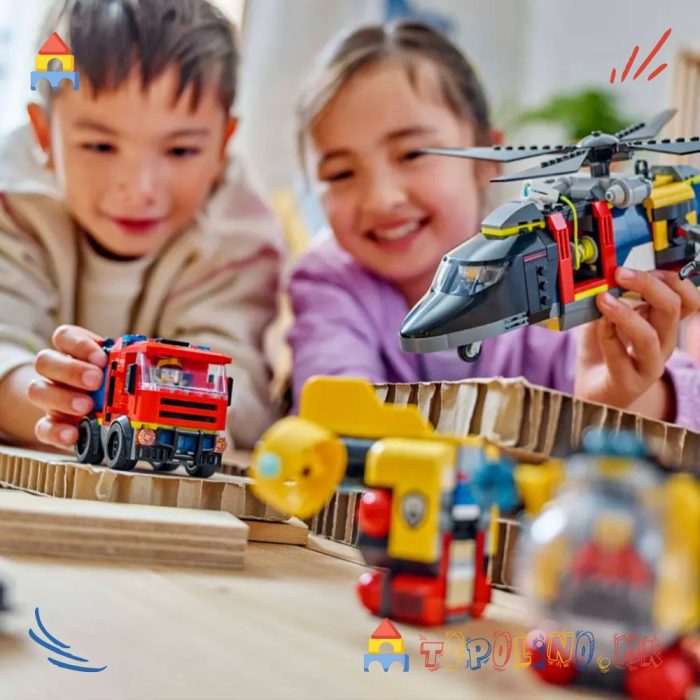 Helicopter, Fire Truck & Submarine Remix City - Lego - Image 9
