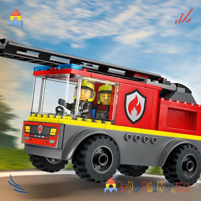 Fire Ladder Truck City - Lego - Image 2