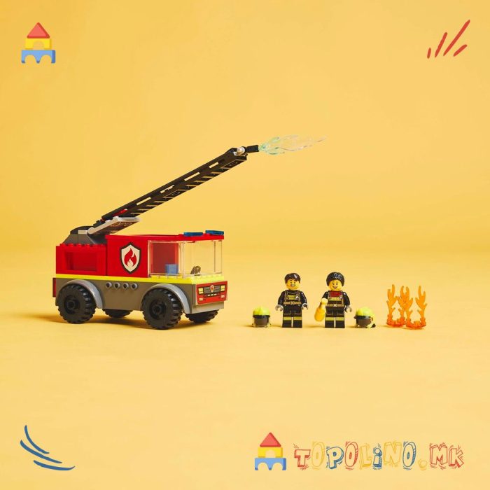 Fire Ladder Truck City - Lego - Image 3