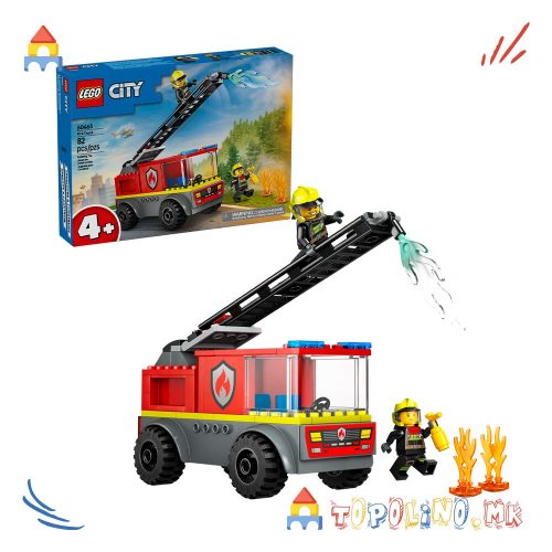 Fire Ladder Truck City - Lego