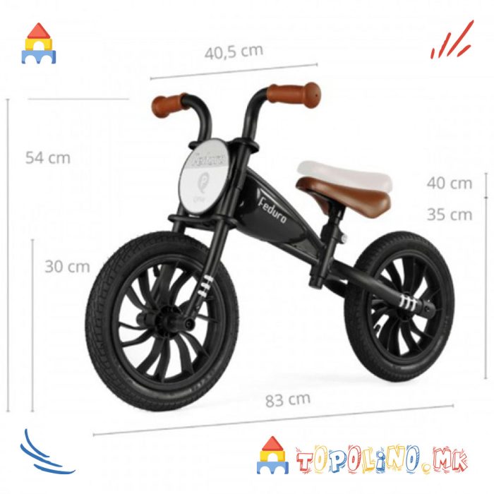 Balance Bike Feduro Black - QPlay - Image 6