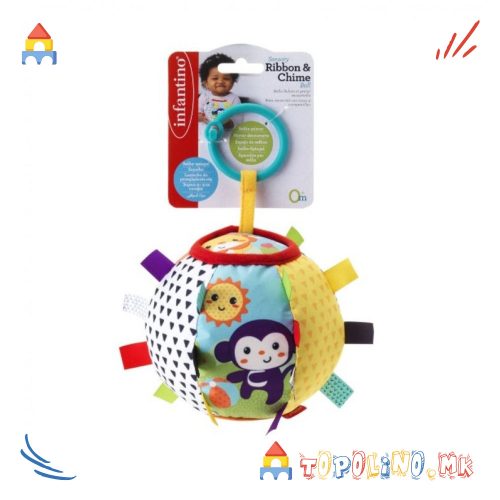 Играчка Мека Топка Discovery Ribbon & Chime - Infantino