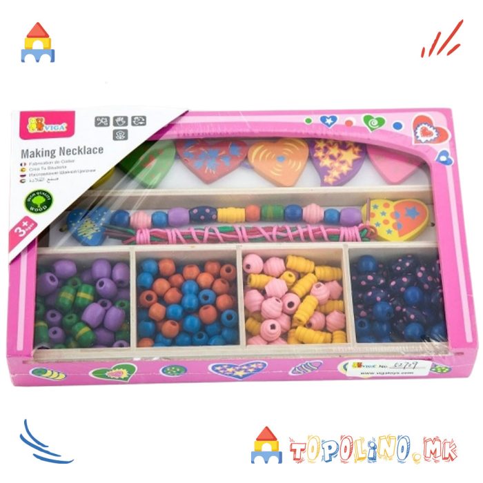 Дрвена Играчка Направи Ѓердан - Viga - Image 3