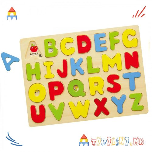 Дрвена Играчка Сложувалка ABC - Viga