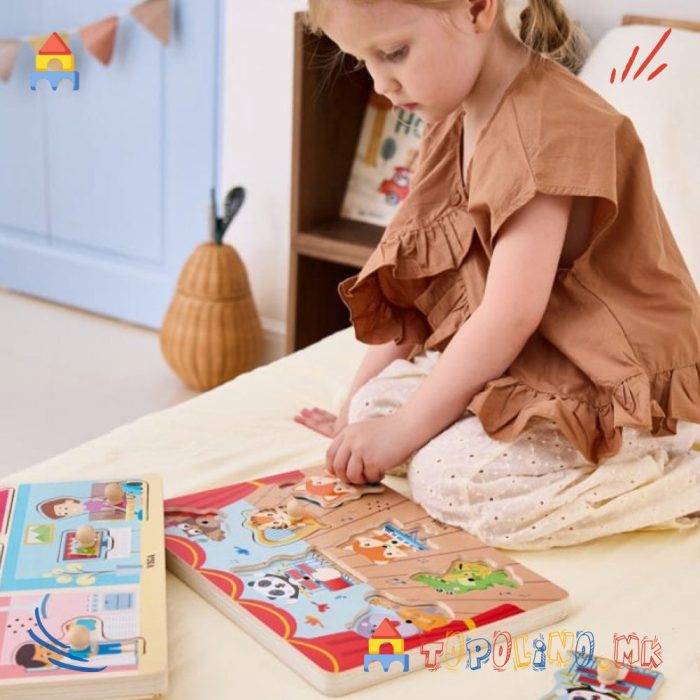 Дрвена Играчка Звучна Сложувалка Музички Концерт - Viga - Image 4