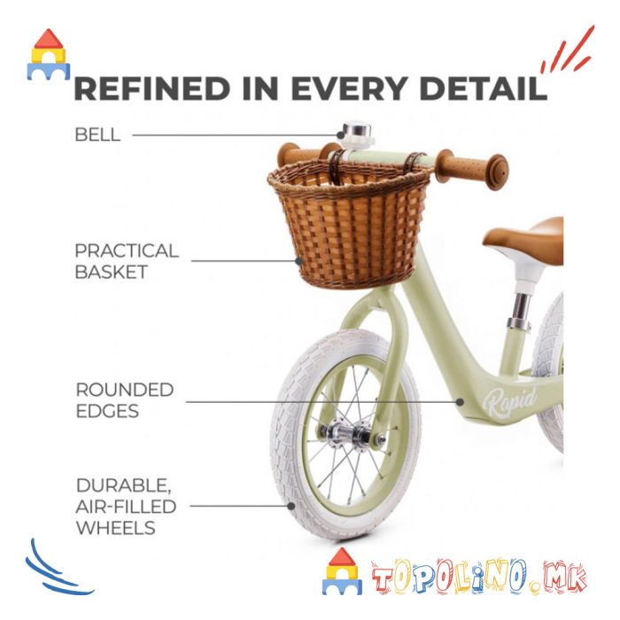 Balance Bike Rapid Green - Kinderkraft - Image 7