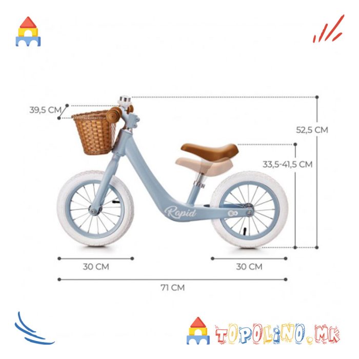 Balance Bike Rapid Blue - Kinderkraft - Image 14