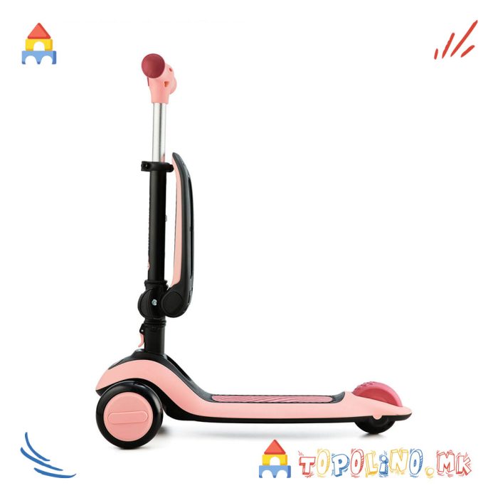 Тротинет Halley 2 во 1 Rose Pink - Kinderkraft - Image 5
