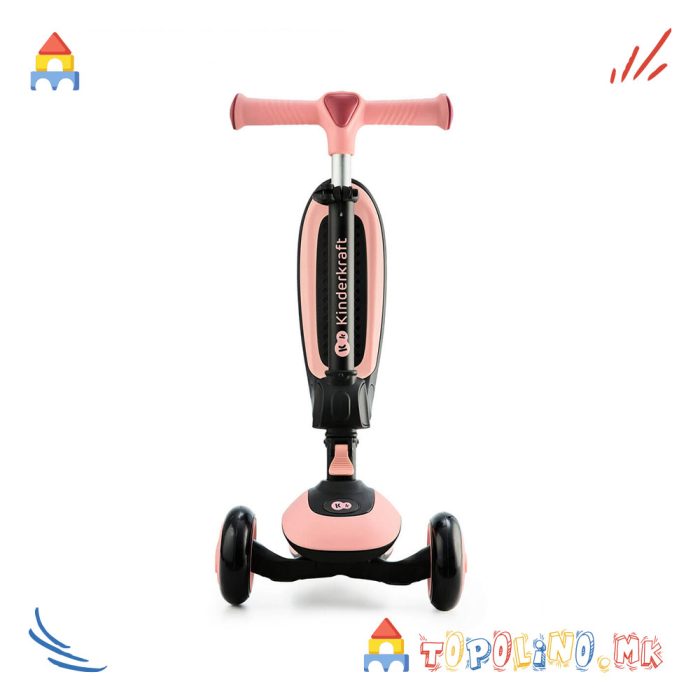 Тротинет Halley 2 во 1 Rose Pink - Kinderkraft - Image 6
