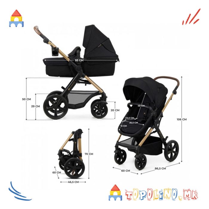 Количка Travel Moov2 3 во 1 Black - Kinderkraft - Image 13